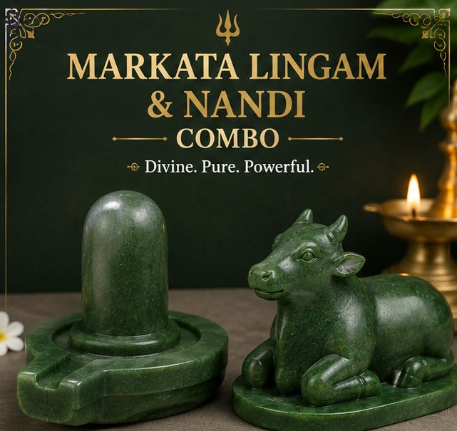 Marakata Lingam & Nandi Combo