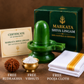 Emerald Marakata Shiva Lingam